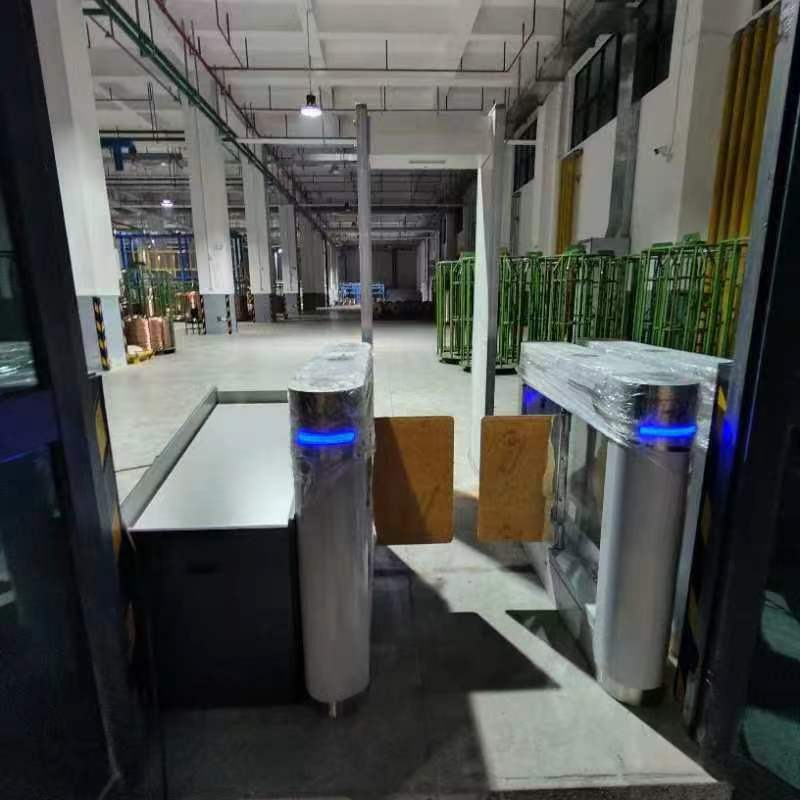 2024年9月 日丰管厂安装贵金属安检门联动闸机安装完美收官