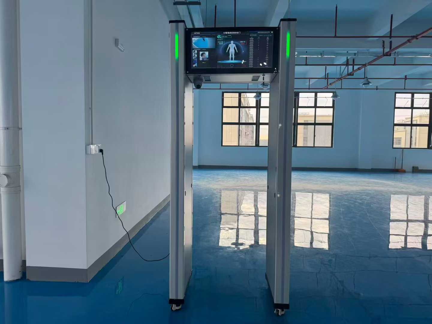 2026年3月惠州新厂房车间，AF900智慧安检门安装验收完成